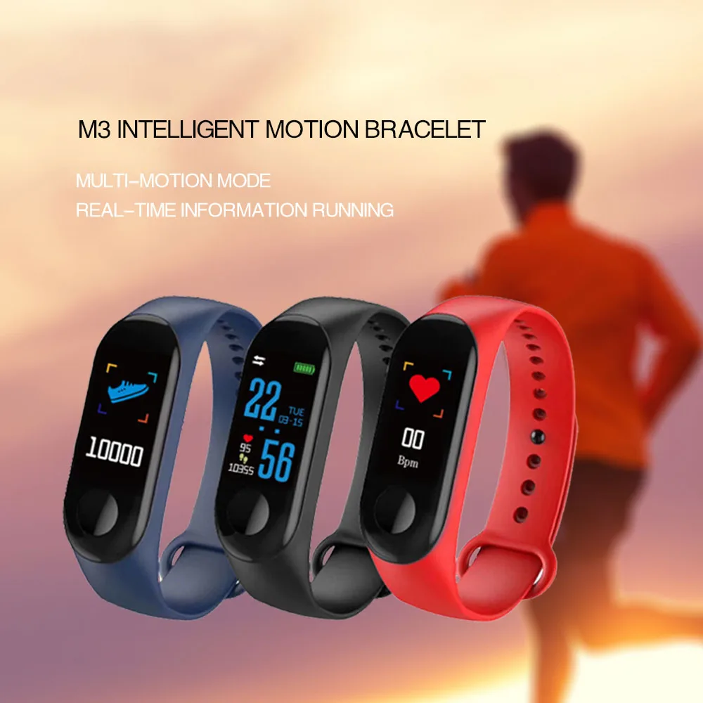 Смарт часы с Bluetooth M3 подключение к вызову для мужчин фитнес трекер сердечного