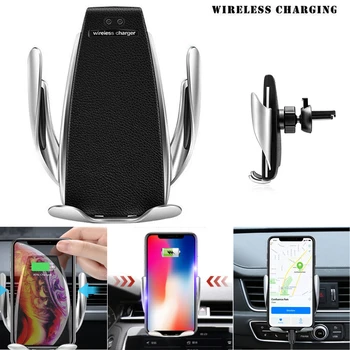 

2 In 1 Wireless Automatic Sensor Vent Phone Holder Fast Charging Car Charger Mount for IPhone Huawei Samsung Xiaomi Smart Phone
