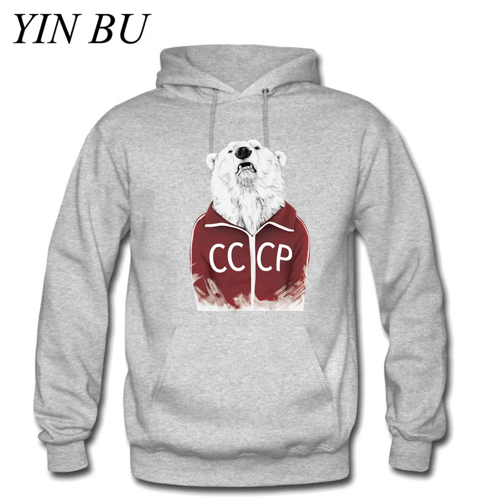 Советский Союз, СССР медведя, спортивные худи в русском стиле мужская толстовка с капюшоном в стиле хип-хоп спортивный костюм Мужская одежда Уличная пуловер с капюшоном