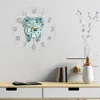Dentistry Tooth Wall Clock Dental Care Symbols Acrylic Hanging Clock Quiet Movement Wall Watch Dental Department Decor Wall Sign 4