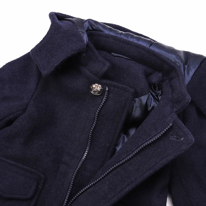 Hot Children\'s Warm Woolen Coat Children Coats New Winter Boys Thick Casual Outerwear Kids Clothing 1-5Y A1
