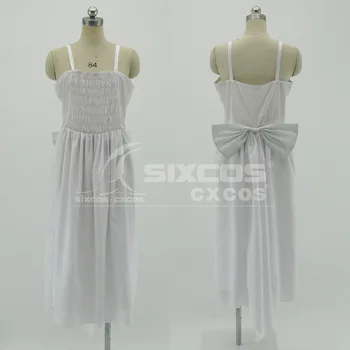 

Anime VOCALOID Megurine Luka Cosplay Costume Fashion White Slip Dress Female Party Role Play Clothing High-End Custom-Make Any