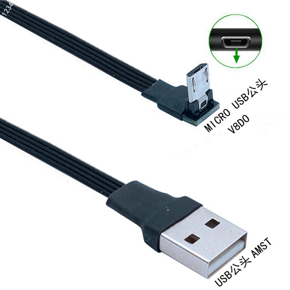 Кабель для передачи данных Mini USB B MICRO Type 5pin папа 90 Угловой 2 0 папа|Компьютерные