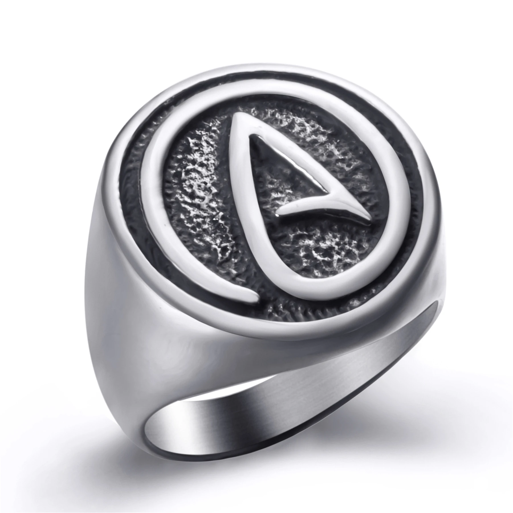 Мужское кольцо из нержавеющей стали Atheist Atheism Symbol Jewelry SR200