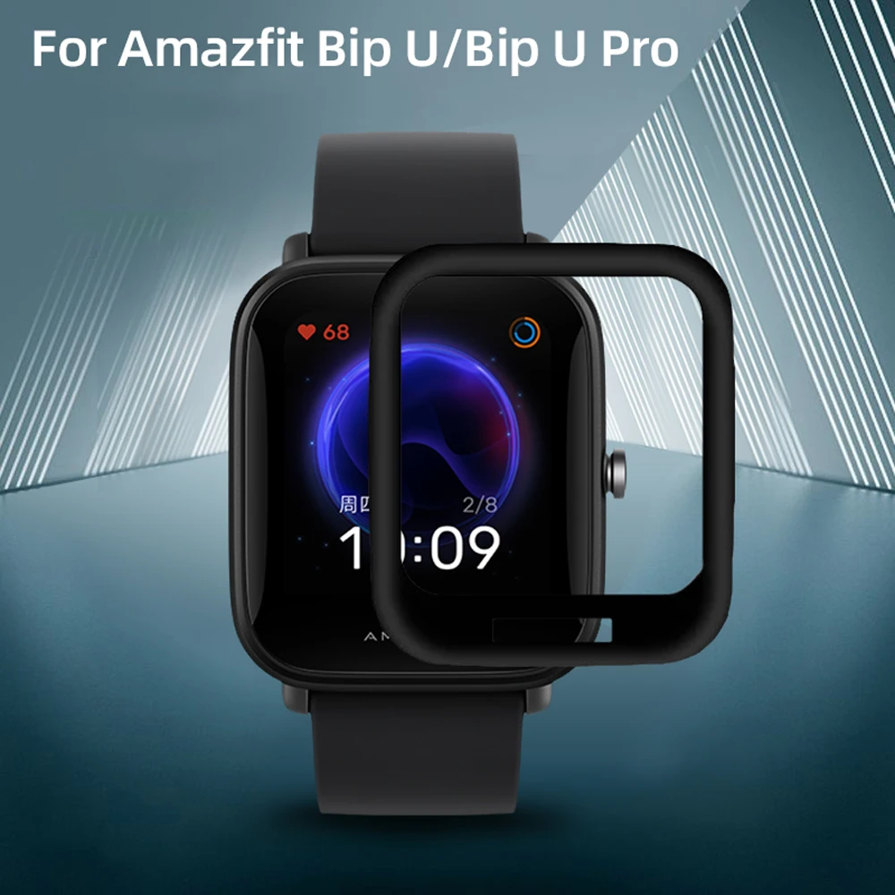 Protective-Film-Cover Case Amazfit-Watch Full-Screen-Protector Xiaomi for Huami Bip U/pop/Bip