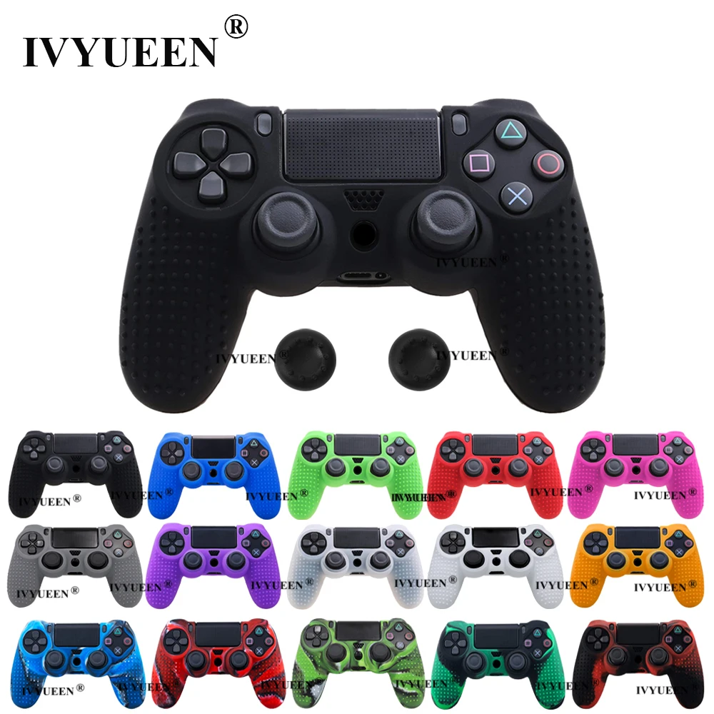 Ivyueen 25 Colors Anti Slip Silicone Cover Skin Case For Sony Playstation Dualshock 4 Ps4 Ds4 Pro Slim Controller Stick Grip Case For Case For Sonycase Case Aliexpress