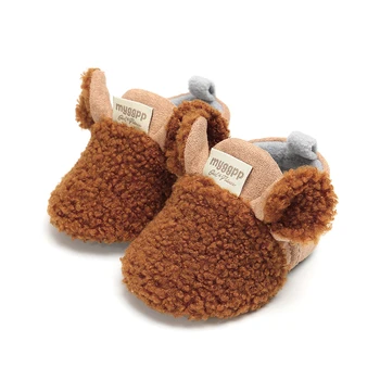 

1 Pair Cute Winter First Walkers Baby Shoes for Newborns Infant Non-slip Soft Soled Footwear Walking Shoes