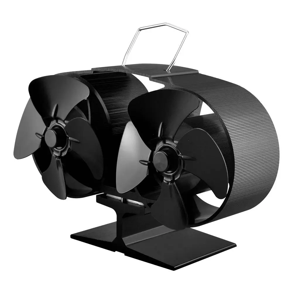 4/8 Blade Fireplace Fan Heat Powered Stove Fan Stove Fan Wood Burner Eco Friendly Quiet Fan Home Efficient Heat Distribution