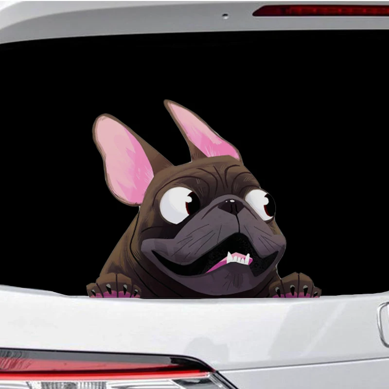 3D наклейка автомобильные аксессуары французский бульдог собака виниловая