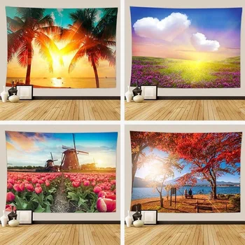 

Background cloth background wall decoration cloth tapestry home decoration mural tapestry beach towel scenery wall hanging