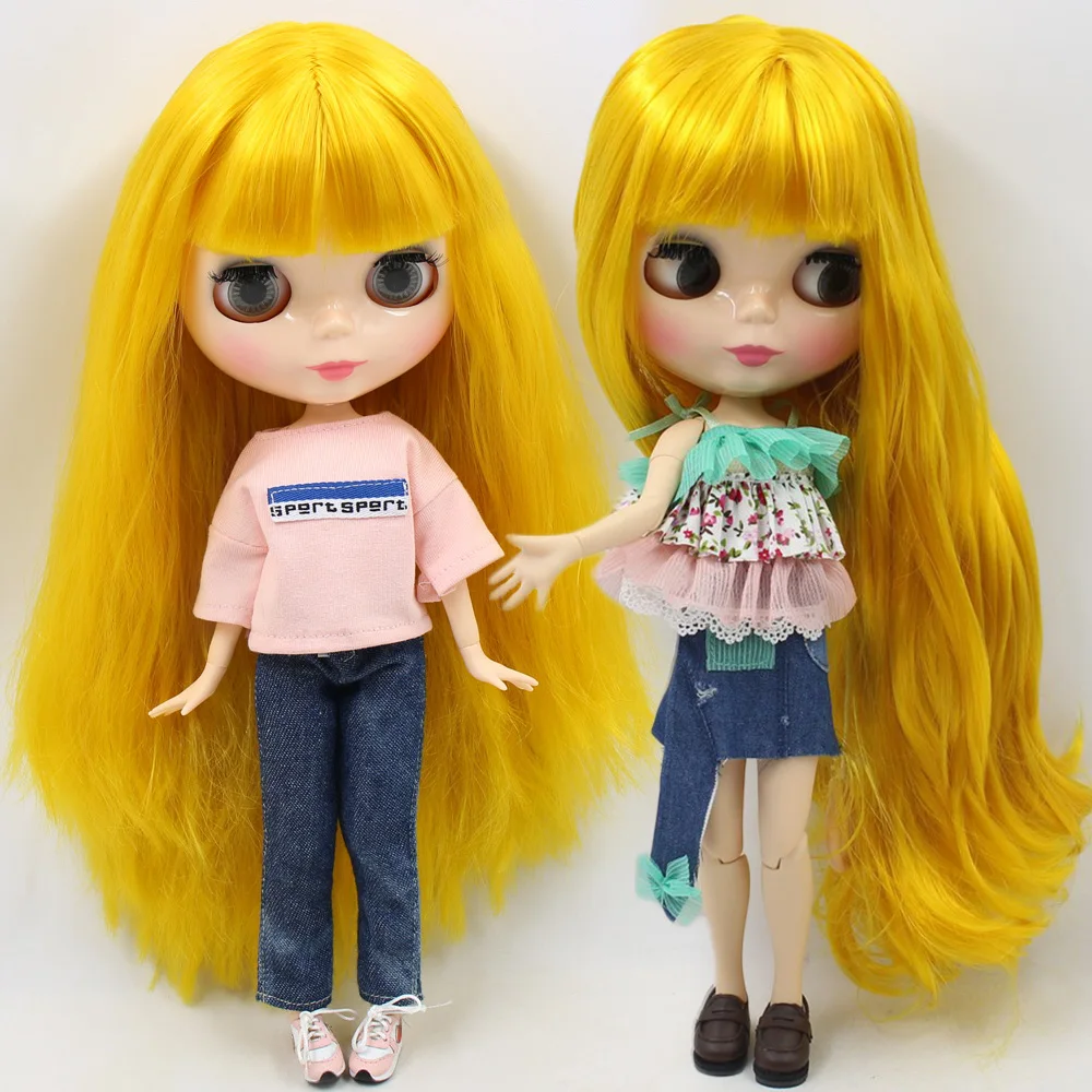 Кукла Blyth ICY DBS для шарнирного тела серии № 1/6 bl3038 желтые волосы телесный цвет кожа