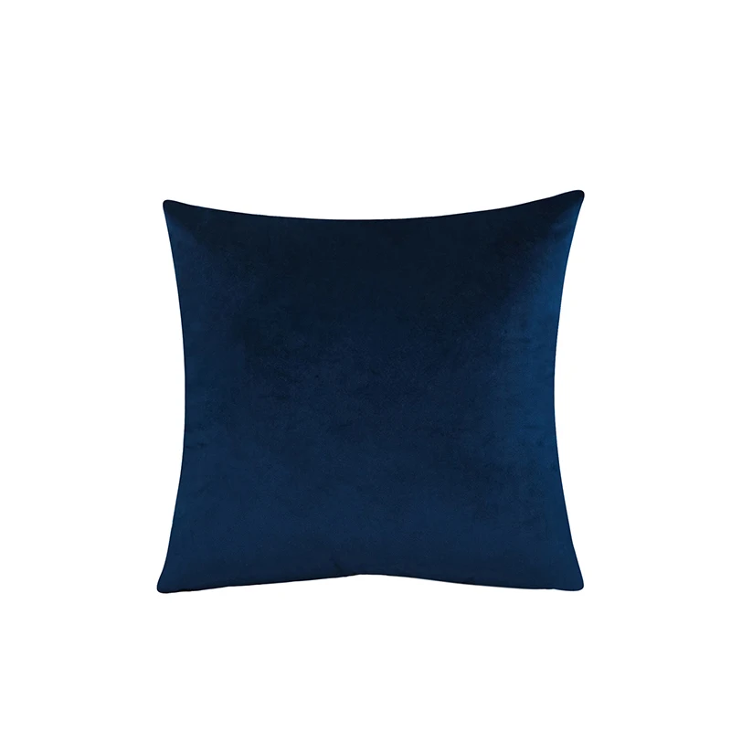 Velvet Throw Pillow Cover - Soft Solid Decorative Cushion Case for Home, Sofa, and Bedroom - Cozy Square Pillowcase