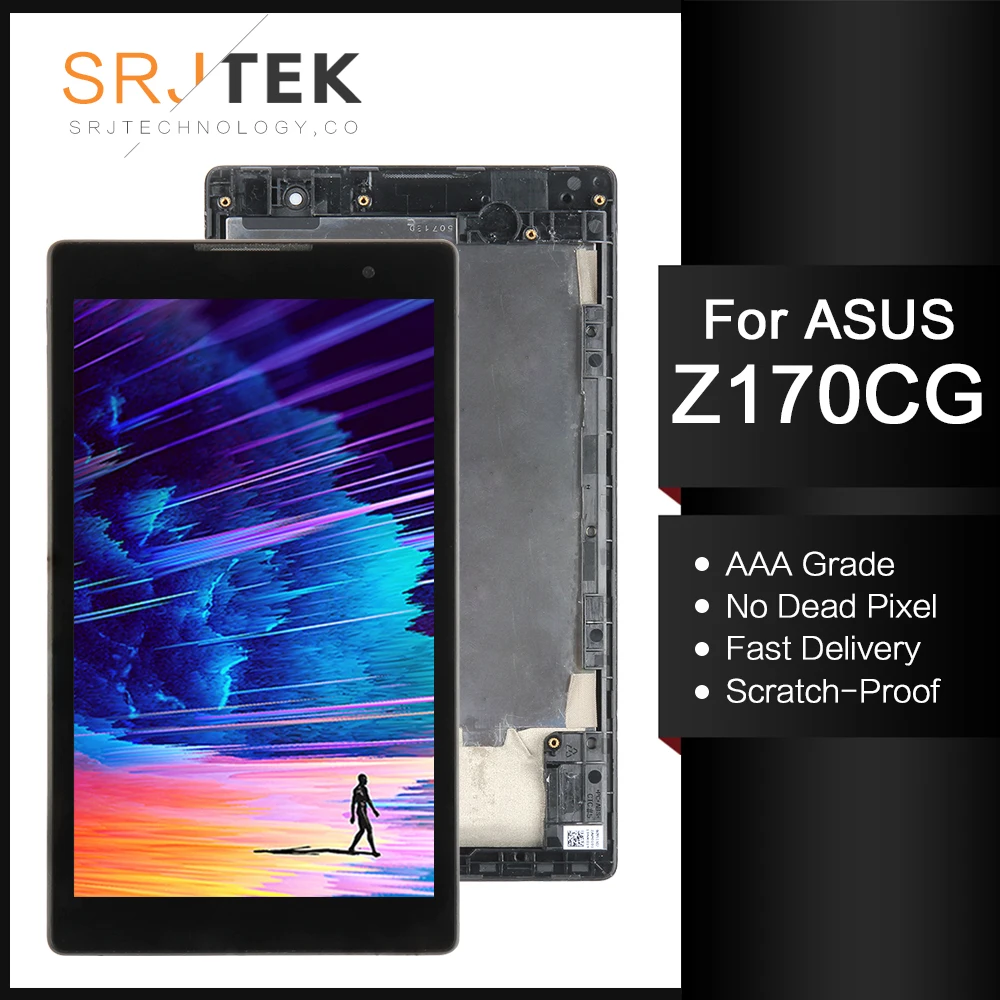 С рамкой для Asus ZenPad C 7 0 Z170 Z170CG P01Y ЖК-дисплей сенсорный экран панель дигитайзер