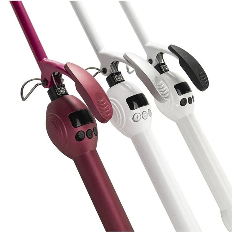 Hair Curler Iron professional 9mm Curling Iron Hair Curler Pear Flower Wand Roller Waver LCD Display Beauty Styling Tools