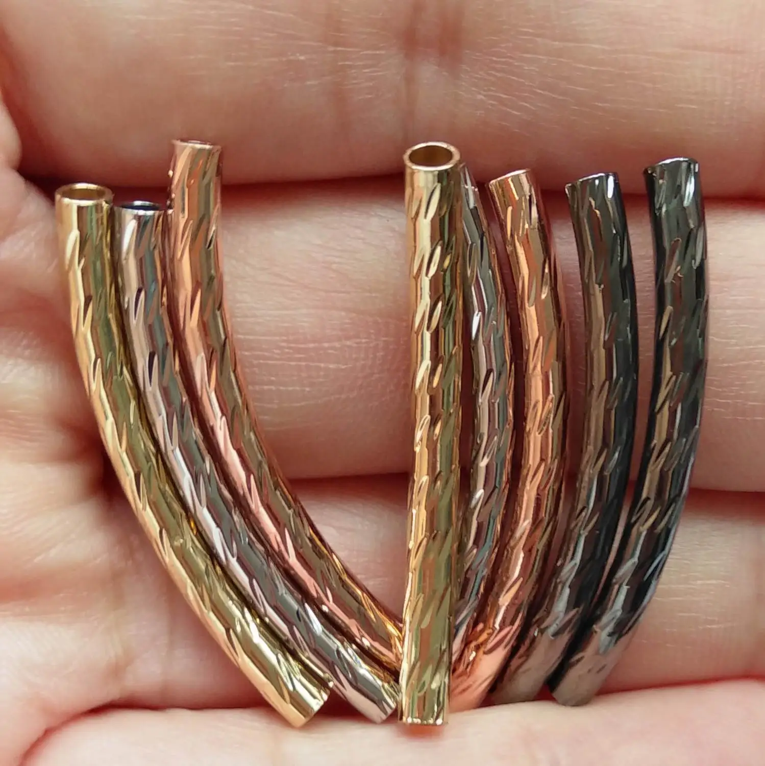 

AAA 10 Pc Curved Bar Bracelet carved waves Bar Connector 35x3mm, Matte 22K Gold Plated Curved Bar, Gold Bar Bracelet Findings