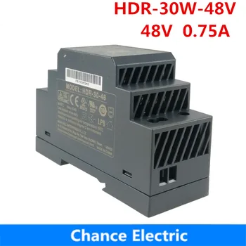 

48V 0.75a 30W HDR-30W meanwell Switching Power Supply DIN Rail Power Supply mini slim size power source step shape HDR-30-48v