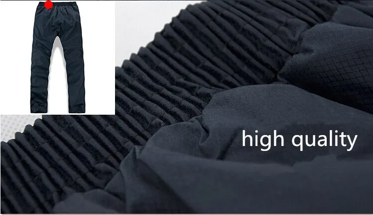 deep Navy blue Дождевые Штаны, двухслойные, для мотоцикла, Раздельный плащ, брюки, высокое качество, утепленные, ветрозащитные, непромокаемые, для фермы, для улицы, водонепроницаемые штаны - Цвет: deep Navy blue