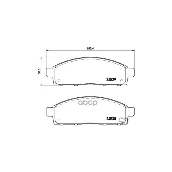 Brake pads for Mitsubishi Pajero Sport/Montero Sport 08 L200 05 Front Brembo P54038 Brembo. P54038
