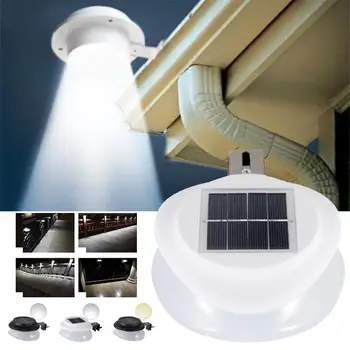 

Solar Power Wall Light UFO 9 LED Fence Light Gutter Garden Home Durable Street Lamp Outdoor Light-Controlled EnergySaving