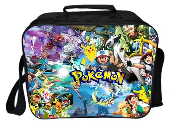 

Pokemon Functional Cooler Insulation Bag Eevee School Food Storage Bags Pikachu Boys Girls Functionary Travel Lunch Container