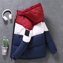 Стиль, пуховик для мужчин, зима, зимний, Повседневный, однотонный, общий-молодежный, популярный, подходит, стоячий воротник, белый утиный пух, пальто