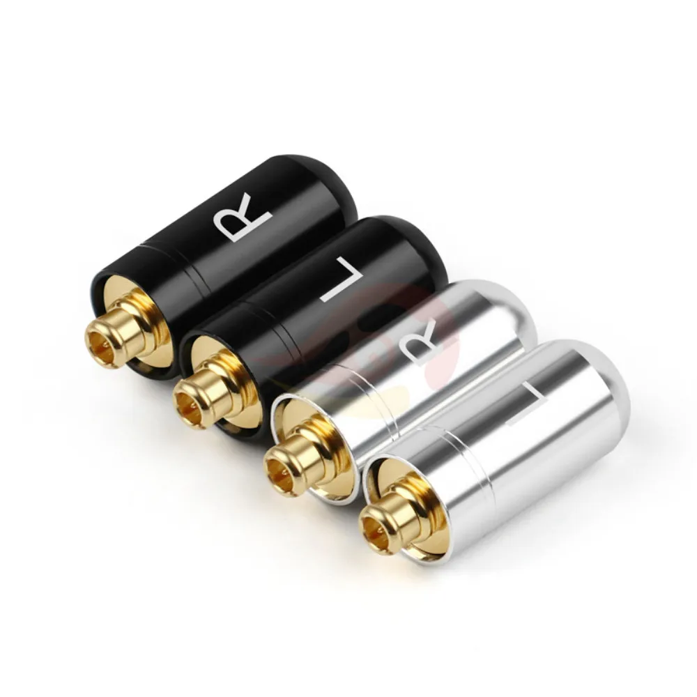 2pairs MMCX Plug Connector For W30 W40 W50 W60 W80 UM50 HiFi Headset Soldering Wire Connector Gold Plated Audio Adapter DIY