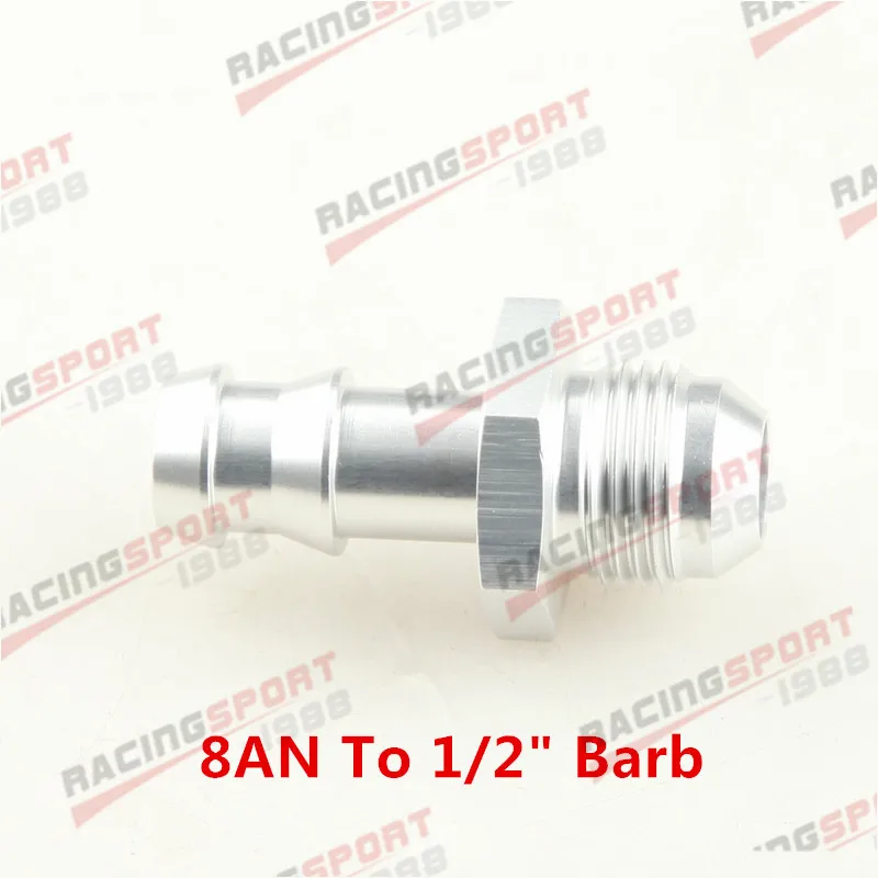 4AN 6AN 8AN 10AN 12AN до 4 мм 6 мм 8 мм 10 мм 1 ''прямой фитинг топливной линии - Цвет: SILVER