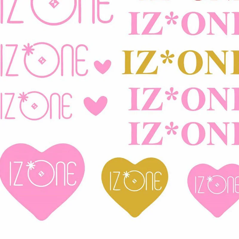 Twice Seventeen IZONE BlackPink 3D милая мультяшная световая наклейка DIY Пена забавные наклейки Gommettes Pour Enfants наклейка Необычные LJJ84 - Цвет: IZONE
