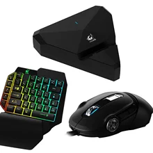 Bevigac Wireless Bluetooth Gaming Keyboard Mouse Converter Adapter for Android IOS Phone Tablet PUBG Survival Rules Knives Games