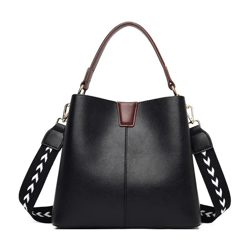 Vrouwelijke Toevallige Grote Capaciteit Vrouwen Tote Schoudertas Lederen Dames Emmer Handtas Messenger Bag Soft Shopping Crossbody Tassen Vrouwelijke Toevallige Grote Capaciteit Vrouwen Tote Schoudertas Lederen Dames Emmer Handtas Messenger Bag Soft Shopping Crossbody Tassen