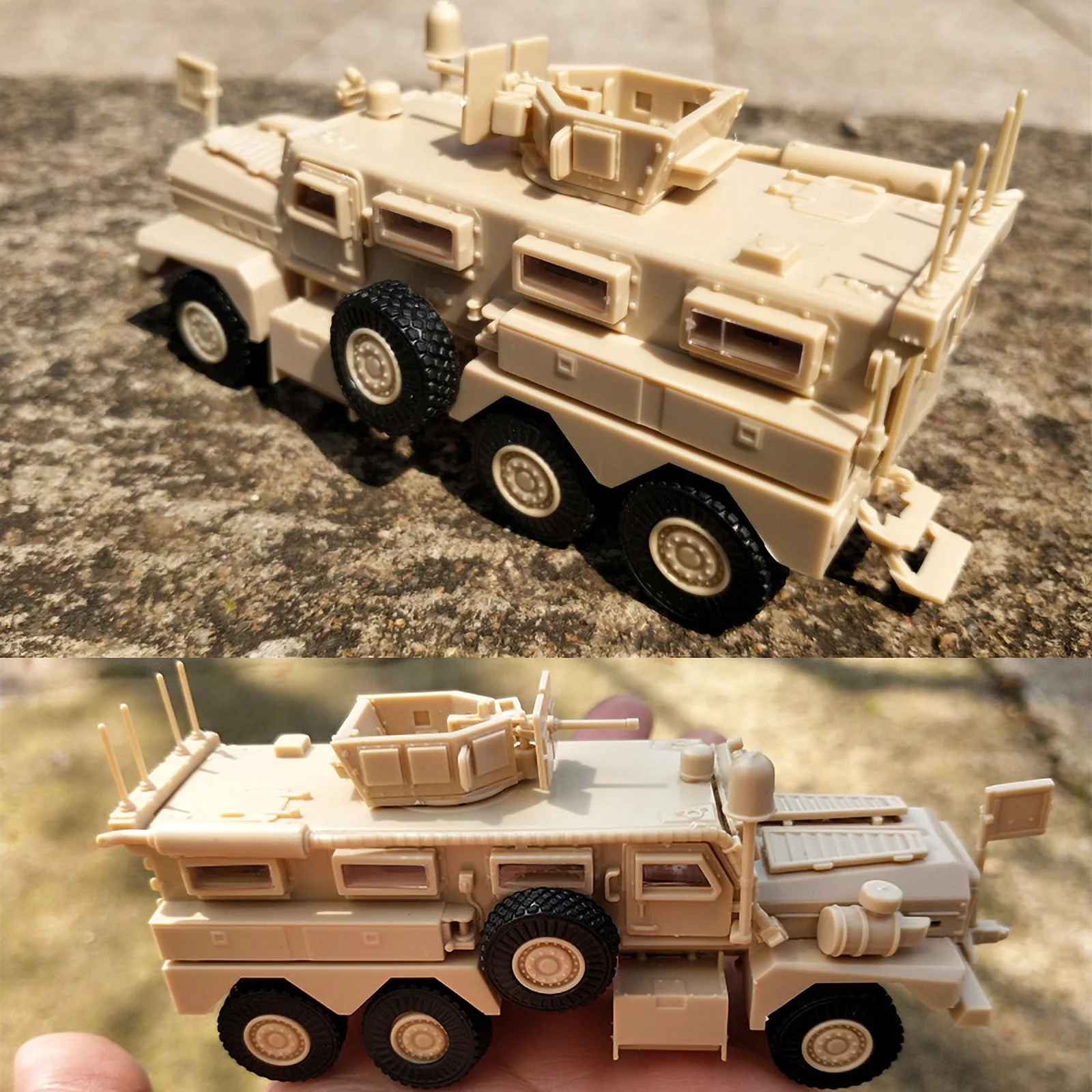 Tanie TAIHONGYU 1 72 usa COUGAR 6x6 MRAP VHICLE MM0668 ochrony odgromowej Anti zasadzki pojazdu montaż modelu wojskowe prezenty chłopiec