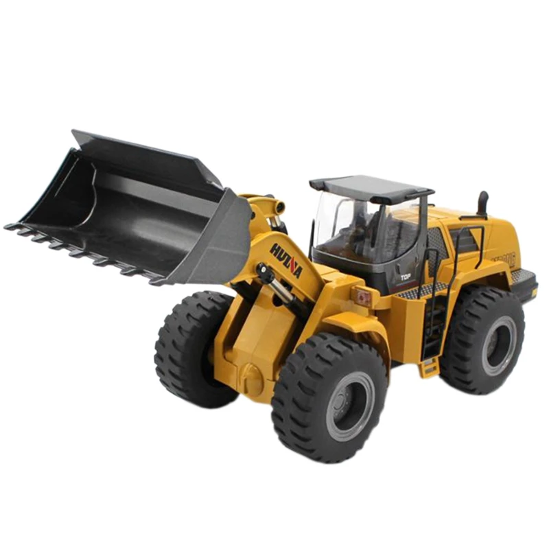 

Huina 1583 1/14 10Ch Rc Bulldozer Truck with Front Loader Truck Engineering Construction Car Vehicle Toy Rtr