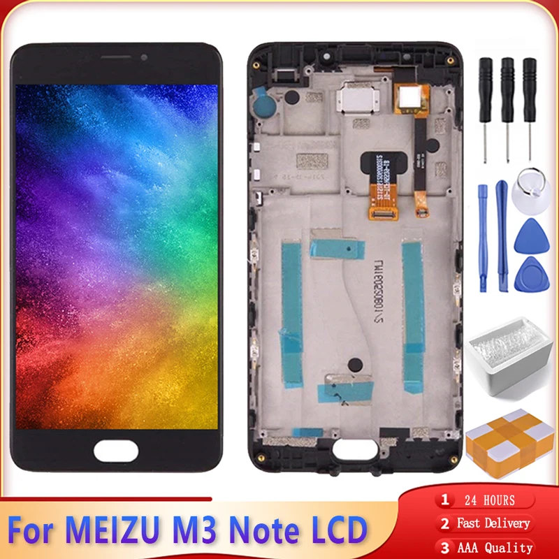 Оригинальный дисплей для Meizu M3 Note M681H ЖК-сенсорный экран 5 дюйма дигитайзер в сборе