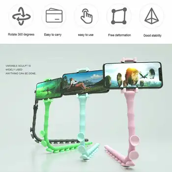 

Caterpillar shape mobile phone holder universal lazy mobile phone holder portable fixed mobile phone holder