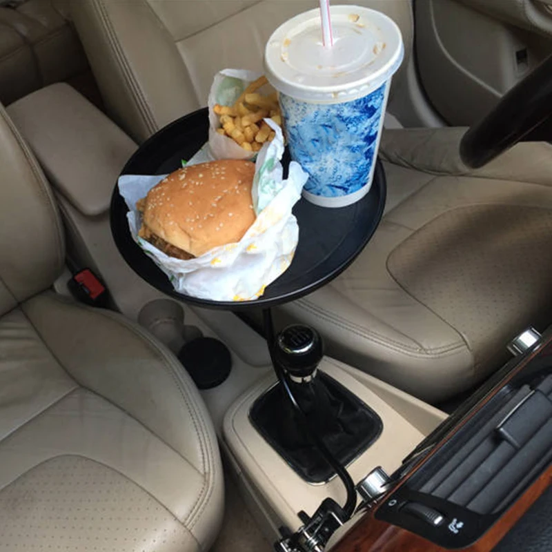 Adjustable Car Cup Holder Drink Coffee Bottle Organizer Accessories Food Tray Automobiles Table for Burgers French Fries