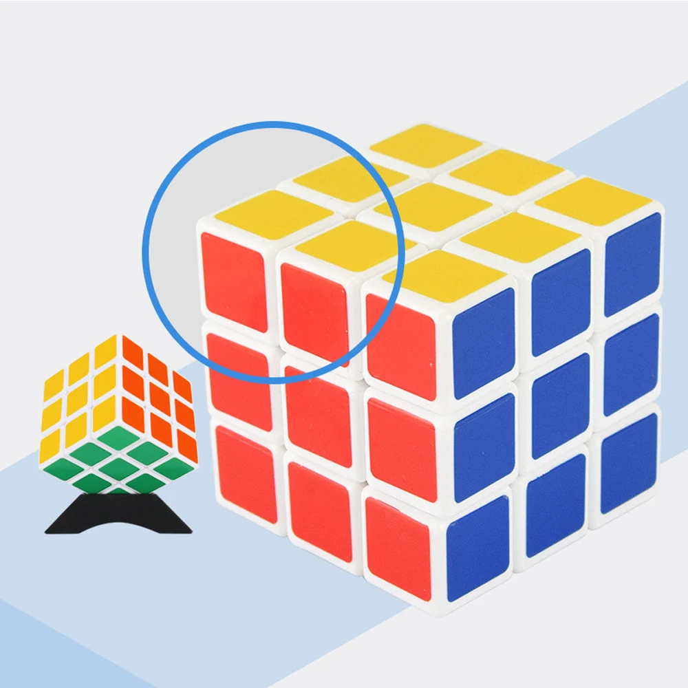 Быстрая ABS цветной 3X3X3 волшебный куб 2 шт. в упаковке