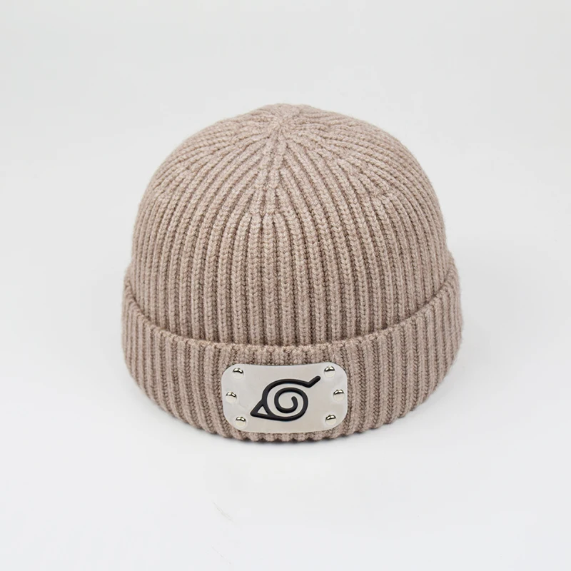 Зимний тренд Наруто значок Вышивка милые шапки модные эластичные Skullies& Beanies