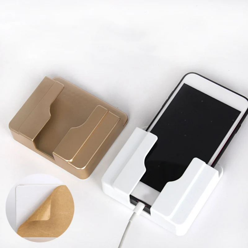 Wall Mount Charger Rack Multifunctional Phone Holder Charging Shelf Bracket Durable Shelves