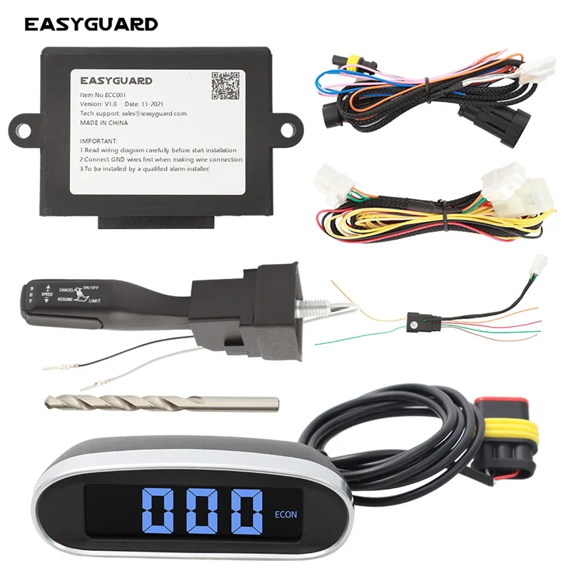 EASYGUARD Cruise Limited Control unit 6- wire Electronic throttle universal model Switch Handle fit most dc 12v cars cruise control switch