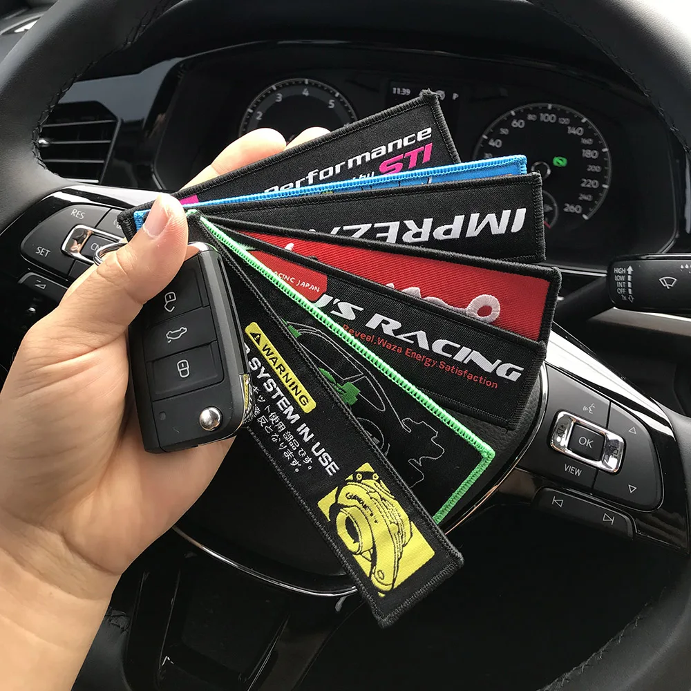 JDM Racing Style KEYCHAIN Both Side Key CHAIN Key Tag for JDM as Luggage Car Key Motorcycle Scooters Racing Biker Racing