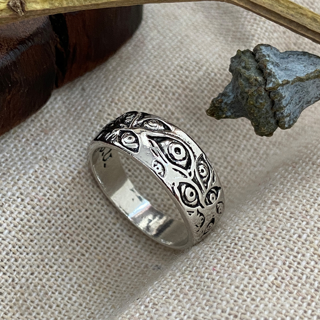 Vintage Cute Men and Women Simple Design Owl Ring Silver Color Engagement Wedding Rings Jewelry Gifts