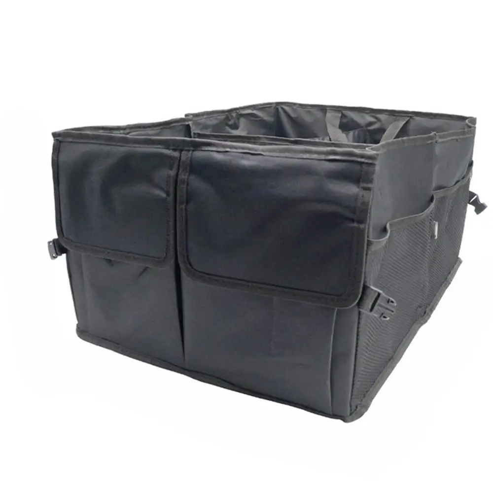 

Trunk Storage Bag Auto Trunk Organizer Bin with Pockets Portable Van Cargo Carrier Caddy QX1319