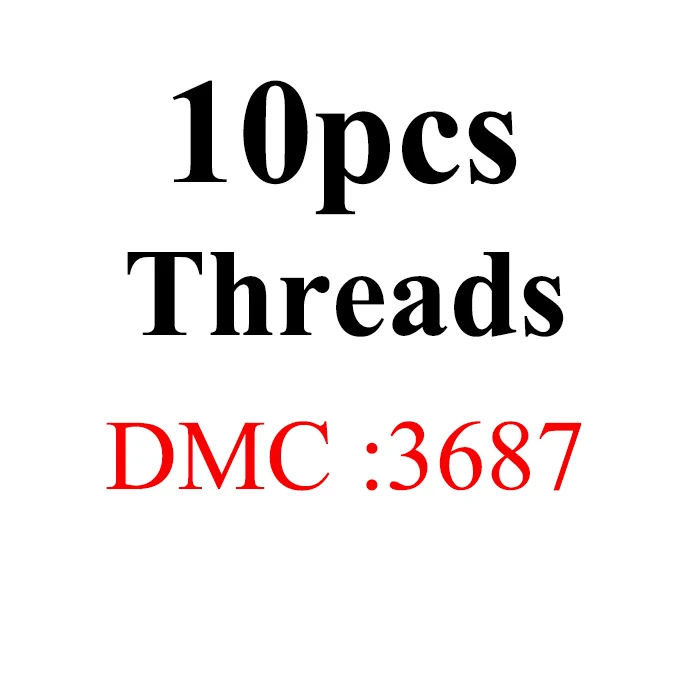 Oneroom DMC lot две этикетки нитки вышивки крестом Хлопок Шитье, моток пряжи вышивка нить наборы 6 - Цвет: 10pcs-DMC3687