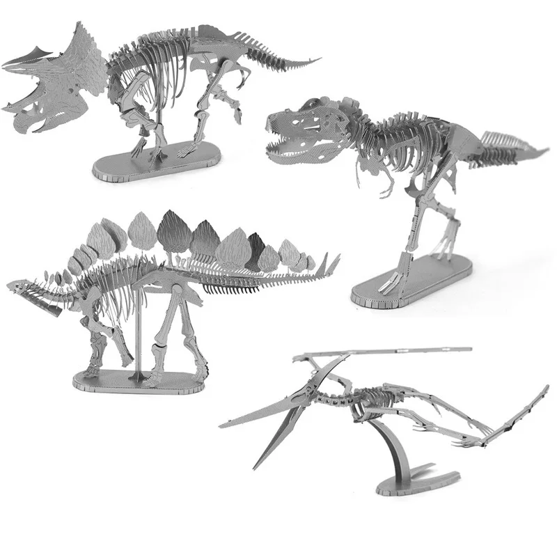 

3D Metal Puzzle Model Dinosaur Model Kit Kit DIY Toy Puzzle Adult Puzzle Intelligence Development