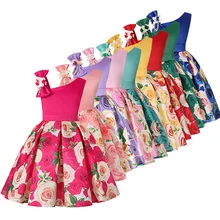 Платье для маленьких девочек; кружевное платье на крестины с цветочным рисунком; Одежда для новорожденных девочек; 1 год; праздничный костюм принцессы для дня рождения