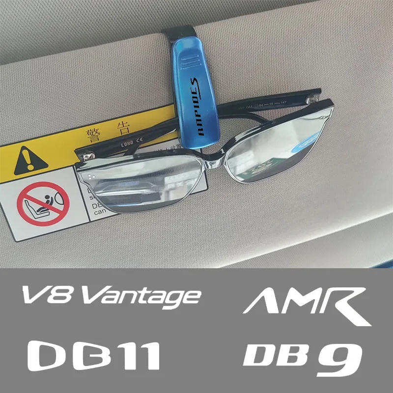 Custodia Per Occhiali Per Auto Occhiali Da Sole Per Auto Clip Card Porta Biglietti Per Aston Martin V8 Vantage Cygnet Dbx Dbs Db9 Db11 Accessori Rapid