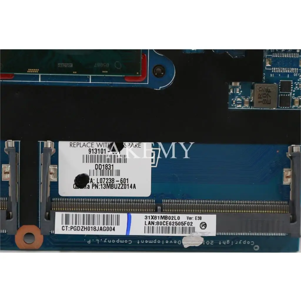 Материнская плата для ноутбука DA0X81MB6E0 X81 для hp ProBook 430 G4 440 G4, протестированная на, с процессором i3-7100u, 2 Гб, GPU