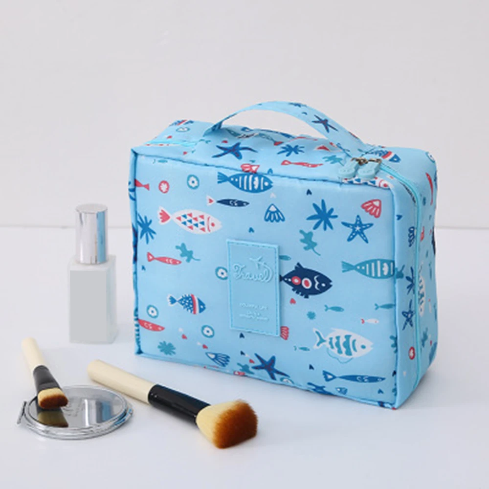 Модный мини-кошелек для туалетных принадлежностей, милая косметичка с цветочным рисунком, дорожная сумка-Органайзер, портативная Красота сумка для макияжа - Цвет: 3