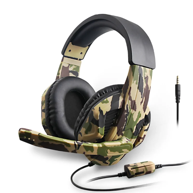 Headset For Camouflage PS4 PC Xbox One Gaming Headphone with Microphone Stereo Gaming Headset Gaming Headset Laptop Phone