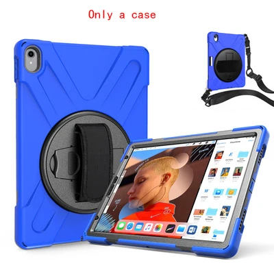 No Pen Slot Blue PC+ Силиконовый противоударный чехол для iPad Pro, 11 дюймов,, чехол-подставка, новинка, сверхпрочный, детский, защитный, жесткий, с подставкой, с отделением для ручки+ пленка - Цвет: No Pen Slot Blue